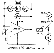 Uniden s meter amplifier